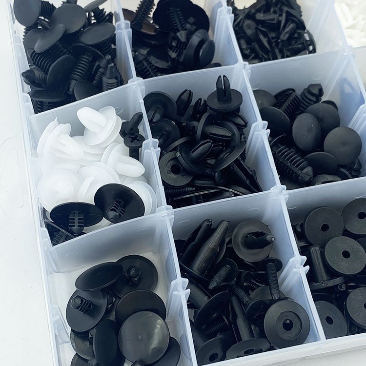 415 Pcs HE06 Plastic Car Clips Fasteners Assortment Push Pin Rivets Kit With 18 Most Popular Sizes Car Door Trim Panel Clips