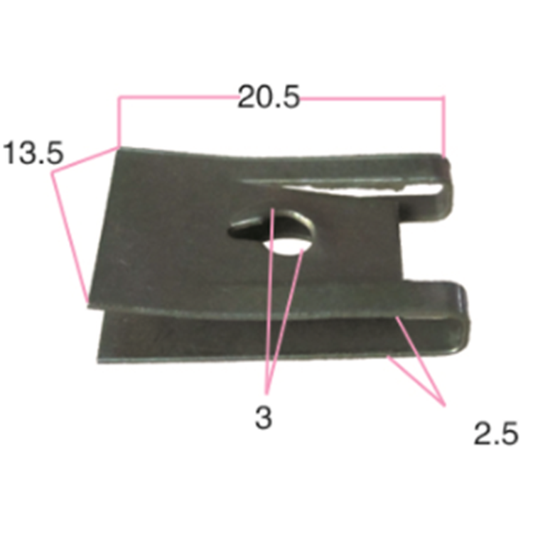 OEM Customizable Universal Car U Clip Fastener Automotive Stainless Steel Clip U Nut Metal Clip Fasten