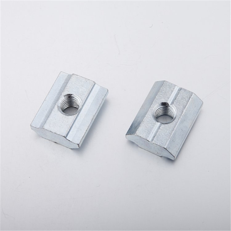 Factory Supplied 10 Item T Slot Nut 2A06.AA.01 Steel Material Zinc Plated Finish Accessory Aluminium Profile Accessories Slot