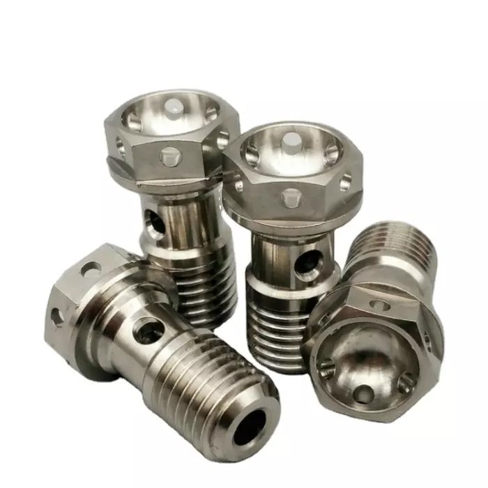 Custom Titanium Bolts Fasteners Cnc Gr5 Motorcycle Alloy Anodized M4 M5 M6 M8 M10 M14 Titanium Bolts