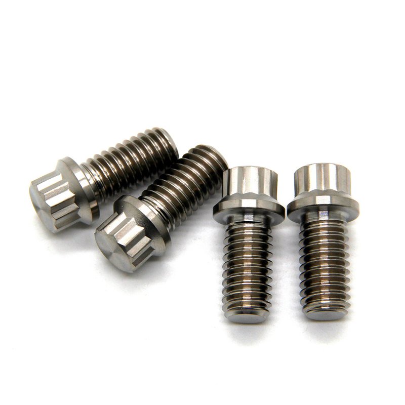 Custom Titanium Bolts Fasteners Cnc Gr5 Motorcycle Alloy Anodized M4 M5 M6 M8 M10 M14 Titanium Bolts