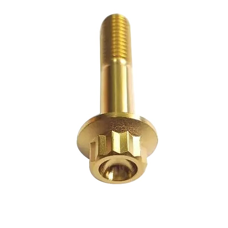 Custom Titanium Bolts Fasteners Cnc Gr5 Motorcycle Alloy Anodized M4 M5 M6 M8 M10 M14 Titanium Bolts