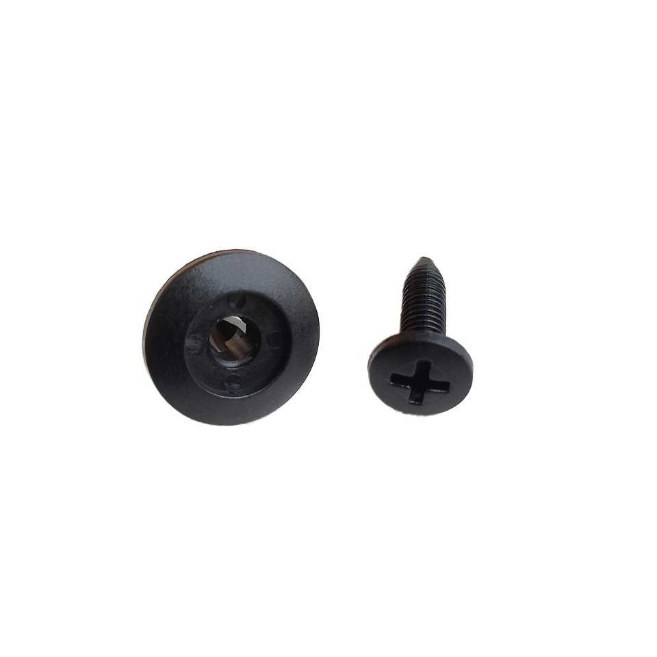 Plastic Black Screw-in Expanding Sub-Master Rivets Snap Fasteners for Fixing Car Interior Panels