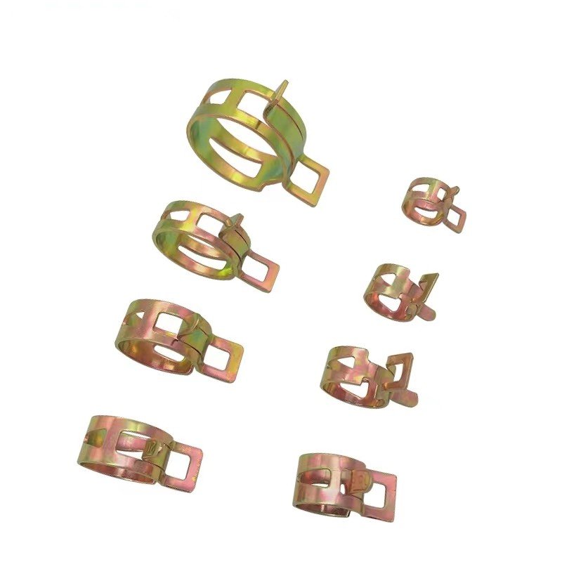 Zinc Spring Steel Hose Clamping Safety Spring Clip Spring Hose Clamp for Automotive