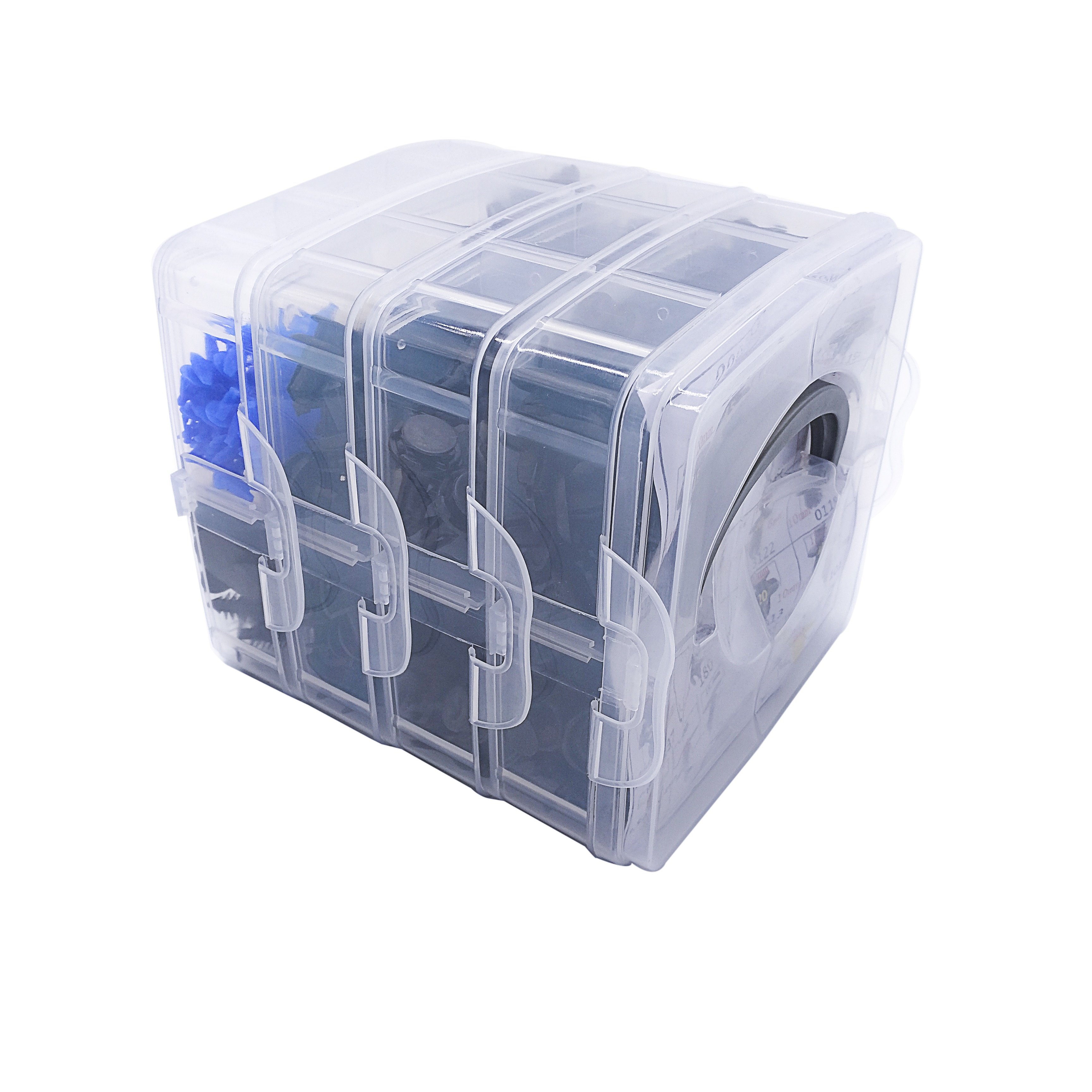 New 650 PCS 3 Layer Box Universal for Car Auto Body Push Pin Plastic Fasteners+30 Tools Set