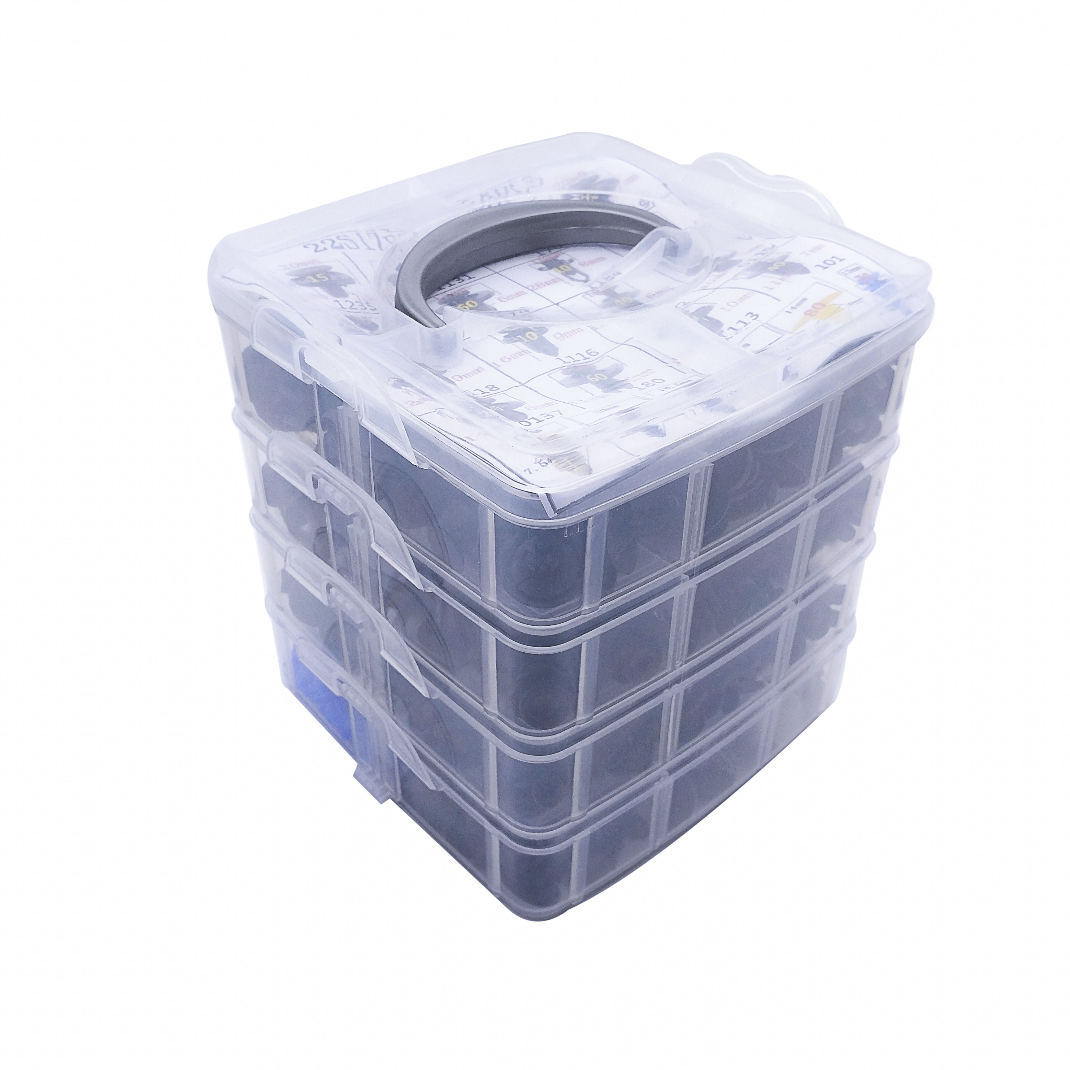 New 650 PCS 3 Layer Box Universal for Car Auto Body Push Pin Plastic Fasteners+30 Tools Set