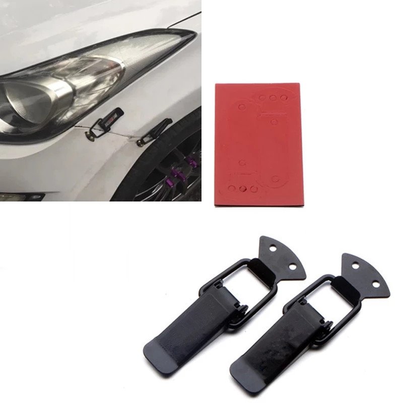 Racing Quick Release Car Bumper Fender Trunk Hatch Lid Fastener Kit , Clip Type Bumper Fastener