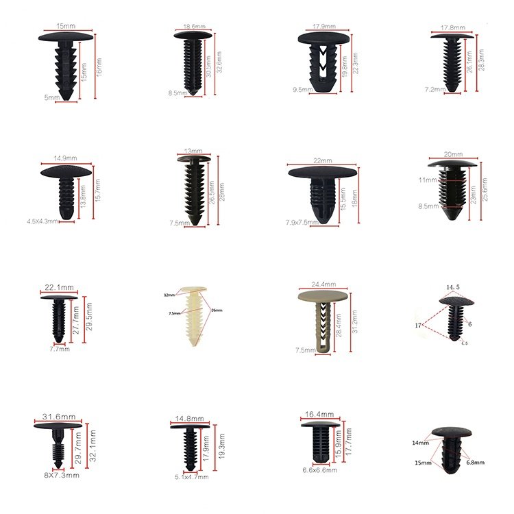 Auto Parts High Quality Automotive Fasteners Mat Fixing Clip Fender Liner Rivet Car Plastic Fastener Clips