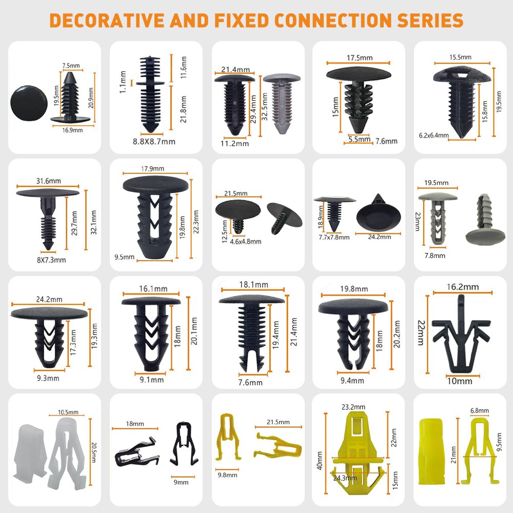 Universal Car Trim Fasteners and Nylon Clips for Automotive Panels, High-Quality Rivets for Repair Wholesale for Chery or Toyota
