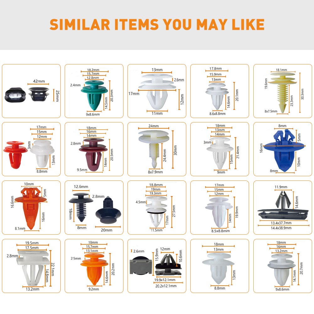 Universal Car Trim Fasteners and Nylon Clips for Automotive Panels, High-Quality Rivets for Repair Wholesale for Chery or Toyota