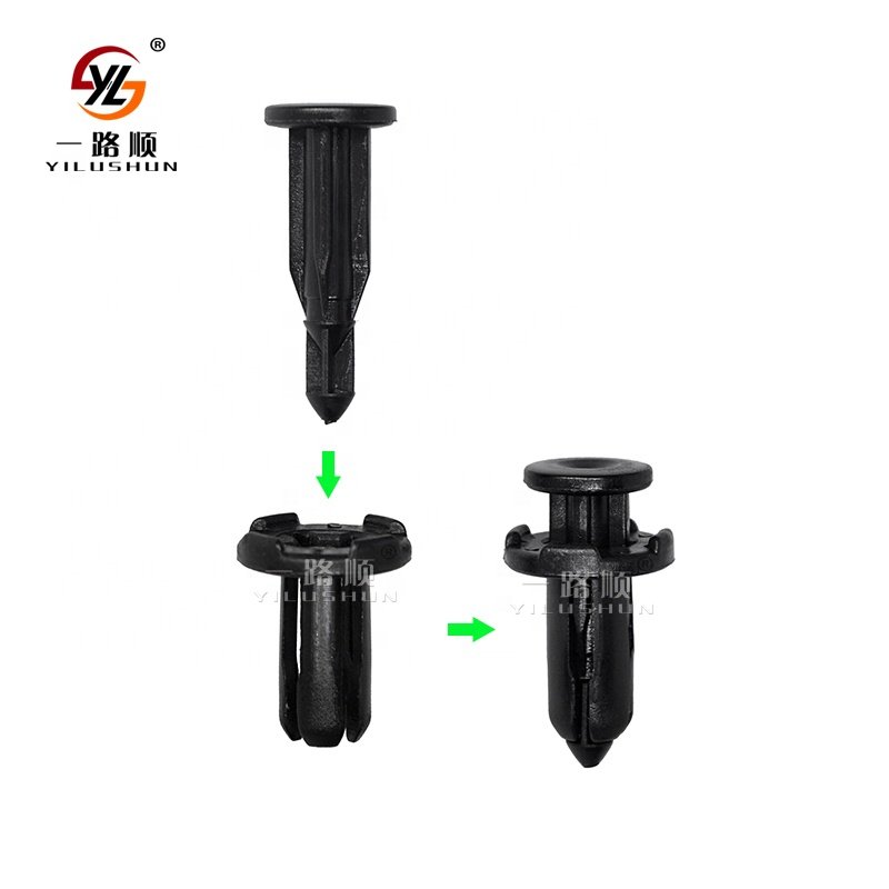 B13 500Pcs/Bag plastic auto buttons snap head rivet push pin rivets car door trim panel clips 63848-9E001