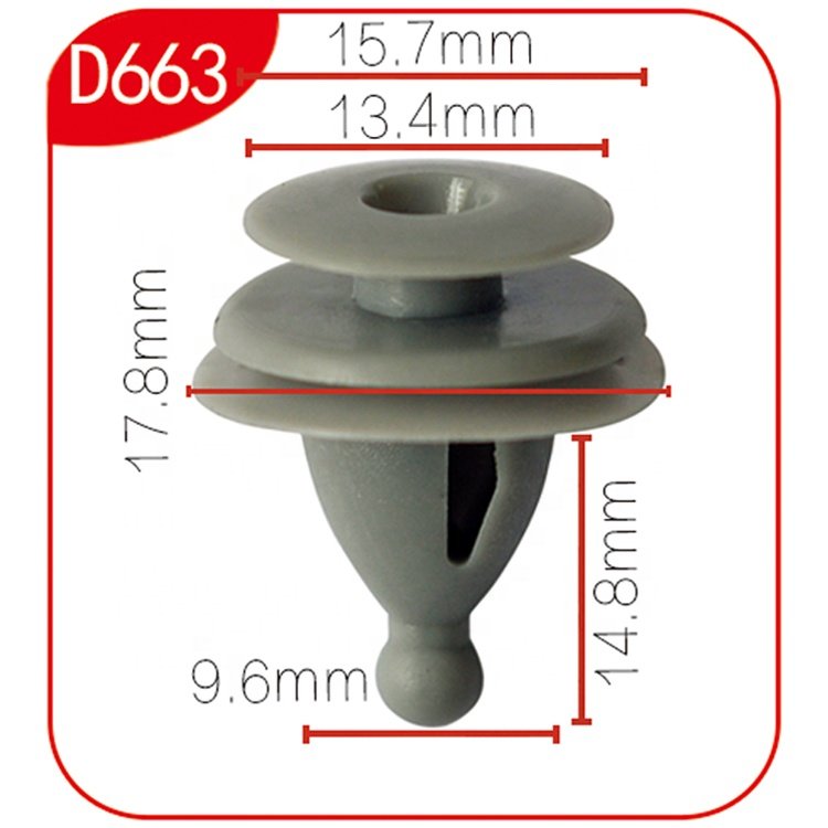 General Motors Auto Fastener Plastic Door Clamp and Exhaust Retainer for Cars Made of Durable Nylon and POM Material