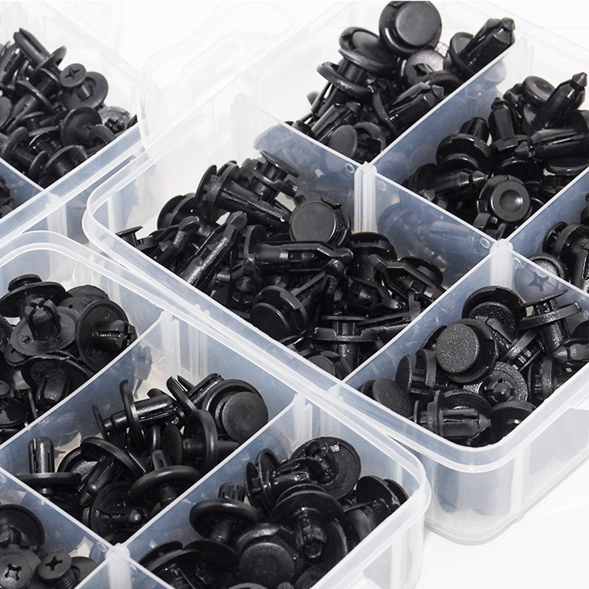 C0001 620 Pcs Car Retainer Clips Plastic Fasteners Kit Fender Rivet Clips 16 Sizes Auto Push Pin Rivets Set auto fastener & clip