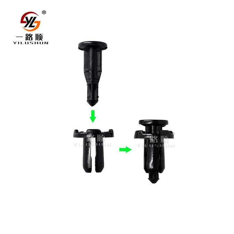 B08 500Pcs/Bag Auto parts manufacturers auto snap fasteners china auto clips plastic fastener push type