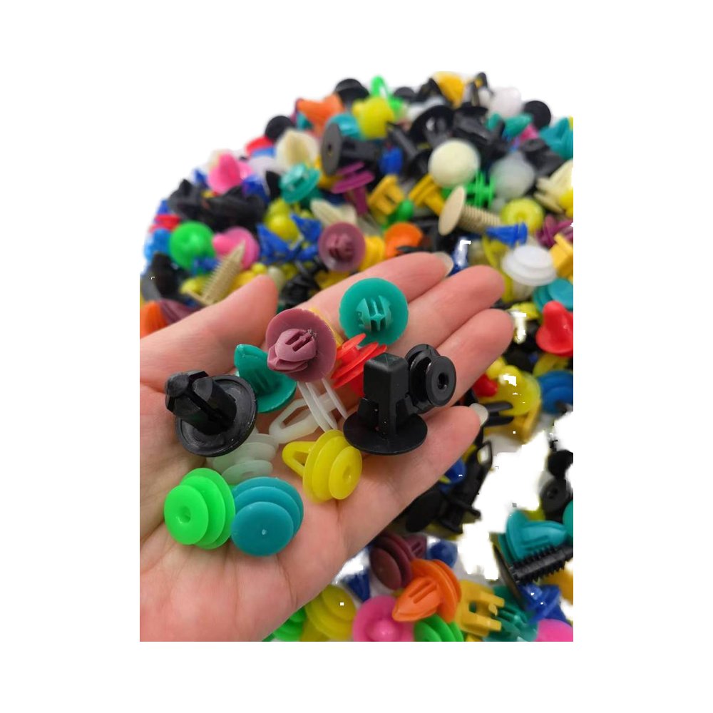 500 PCS Mixed Auto Bumper Fastener Vehicle Clips Retainer Fastener Rivet Door Panel Fender Liner Universal Fit for Car