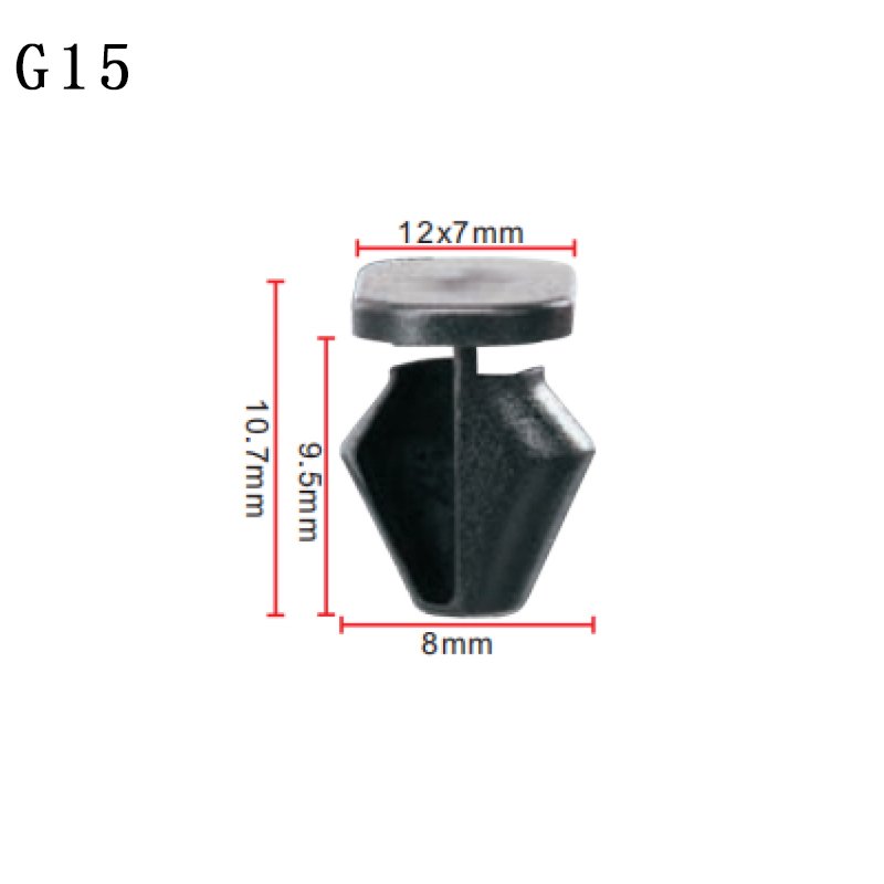 G15 Auto Car Portable Sealing Strip Nail Limit Buckle Plastic Nylon Door Trim Panel Retainer Clip