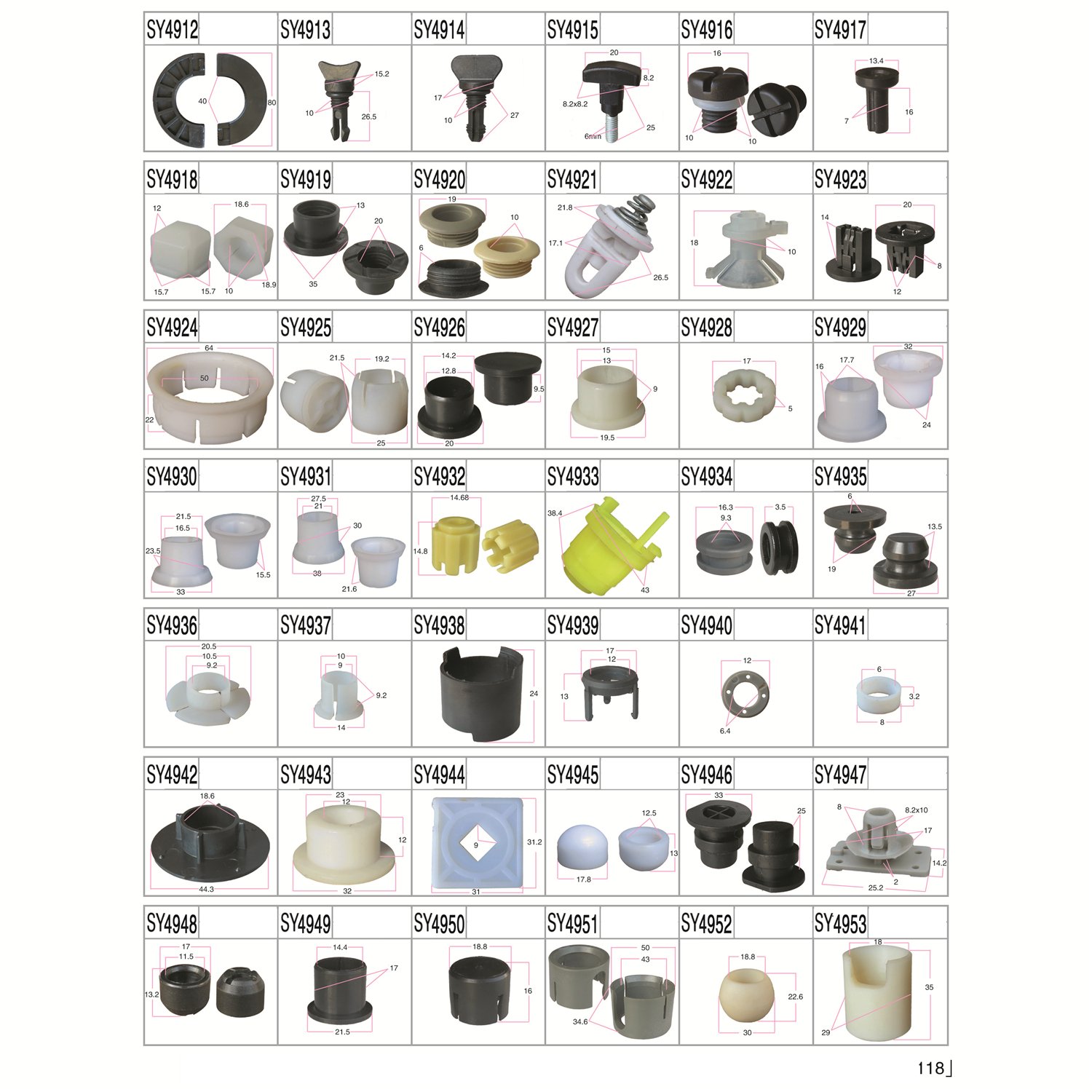 Universal Car Accessories Bumper Fender Hole Plastic Rivets Fastener Screw Car Fastener Clips