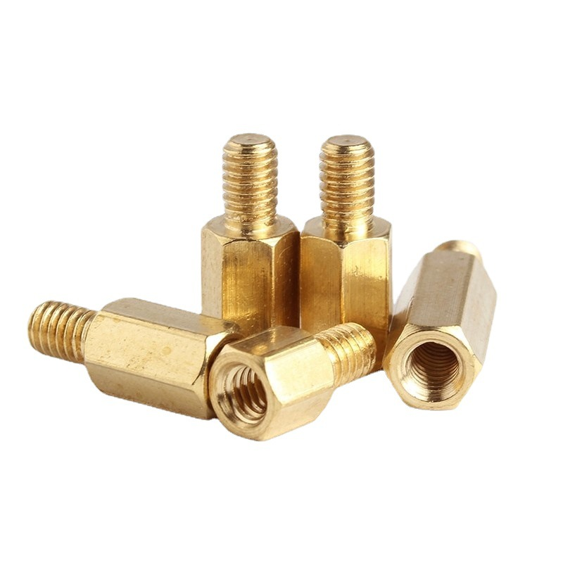 Factory Custom Copper Brass Fastener M2 - M30 Hex Brass Nut CNC Auto Motorcycle Parts