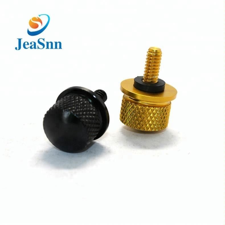 Small Long Metric Threaded Captive Knurled Head Thumb Screw Bolts Brass Aluminum Stainless Steel Shoulder Black Flat Thumb Screw