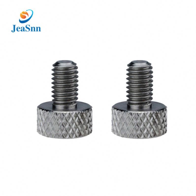 Small Long Metric Threaded Captive Knurled Head Thumb Screw Bolts Brass Aluminum Stainless Steel Shoulder Black Flat Thumb Screw