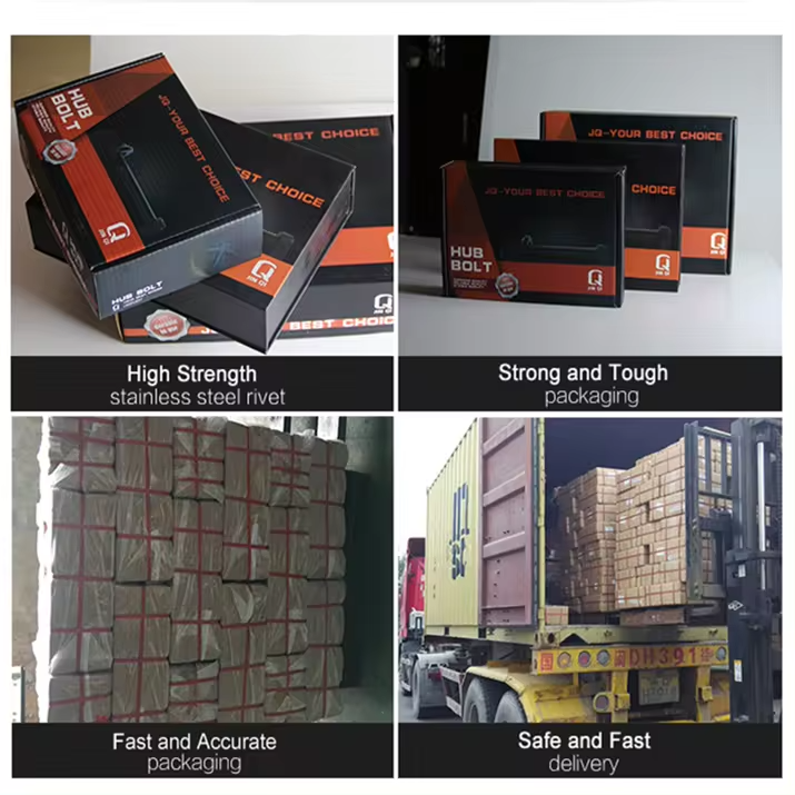 High quality general purpose heavy duty automotive fasteners for screw hub bolts for trucks