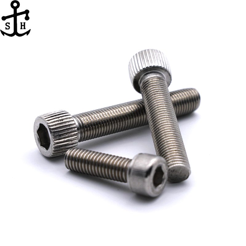 Stainless Steel ISO4762 DIN912 SS 304 316 Factory Outlet Allen bolt A2 A4 Hex socket head cap screws with or without knurling