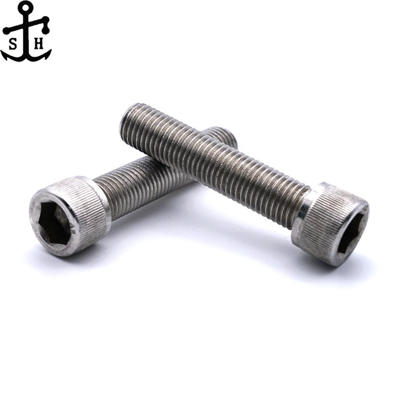 Stainless Steel ISO4762 DIN912 SS 304 316 Factory Outlet Allen bolt A2 A4 Hex socket head cap screws with or without knurling