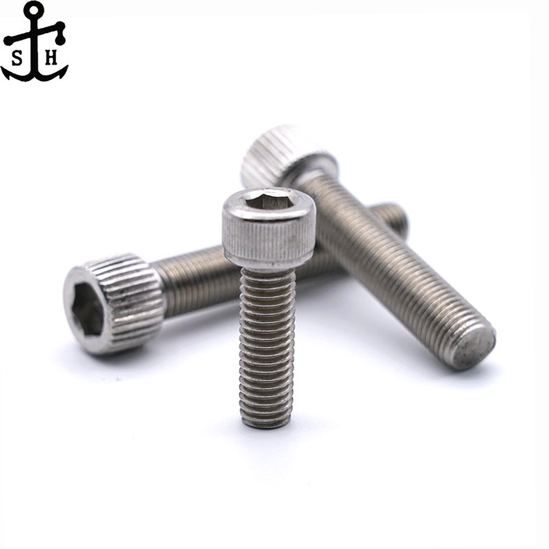 Stainless Steel ISO4762 DIN912 SS 304 316 Factory Outlet Allen bolt A2 A4 Hex socket head cap screws with or without knurling