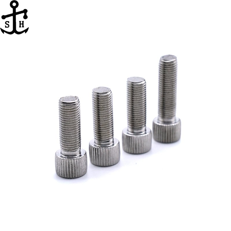 Stainless Steel ISO4762 DIN912 SS 304 316 Factory Outlet Allen bolt A2 A4 Hex socket head cap screws with or without knurling
