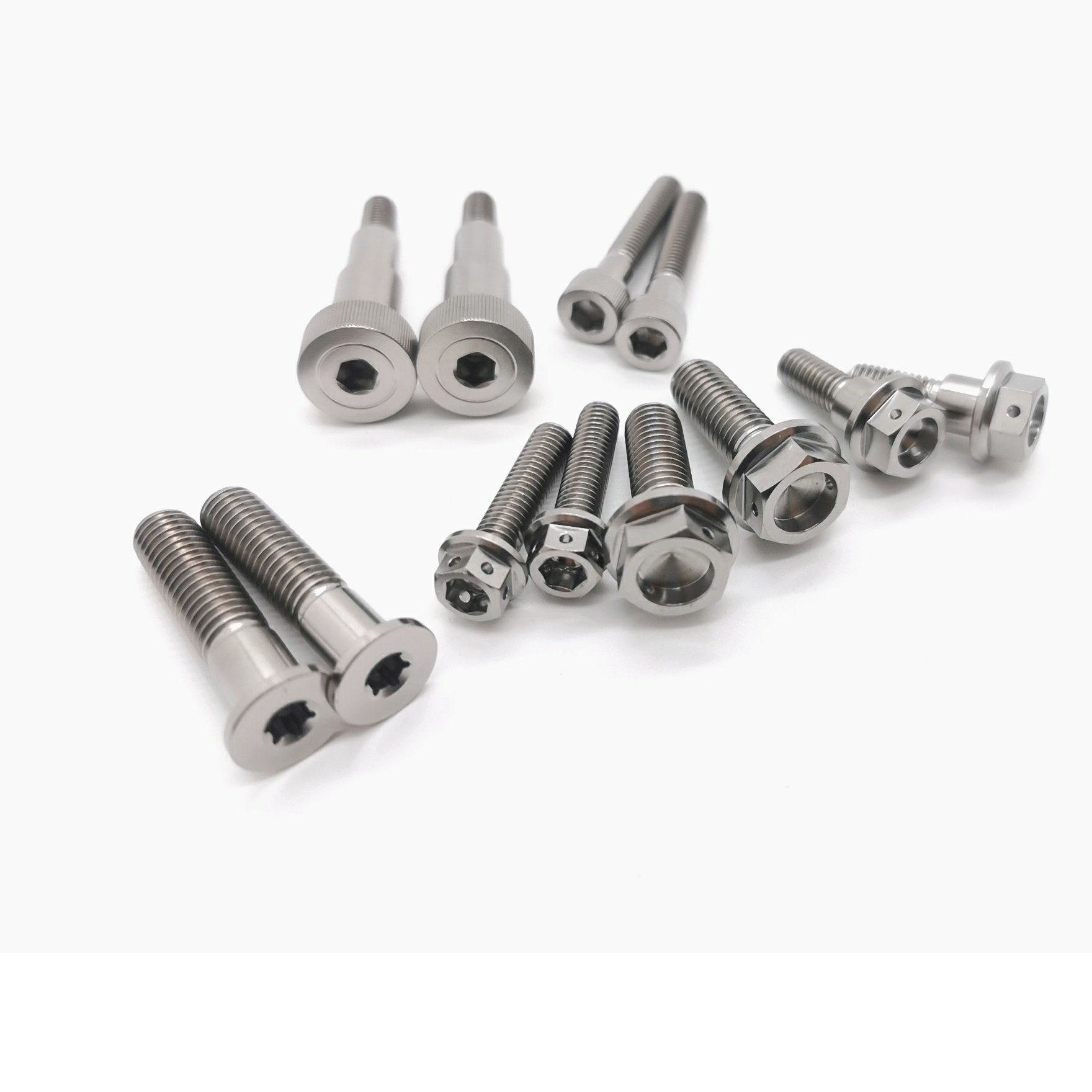 High quality custom titanium 6Al-4v fastener bolt titanium nut titanium washer for car