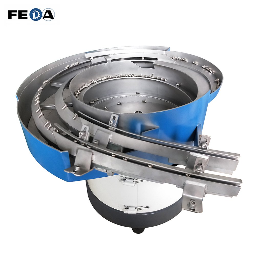FD-VB FEDA Auto Feeder Vibration Bowl Feeding Bowl for Auto Bolt Making Machine Visualized Vibrating Plate Vibratory Bowl Feeder