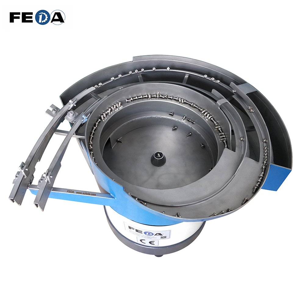 FD-VB FEDA Auto Feeder Vibration Bowl Feeding Bowl for Auto Bolt Making Machine Visualized Vibrating Plate Vibratory Bowl Feeder
