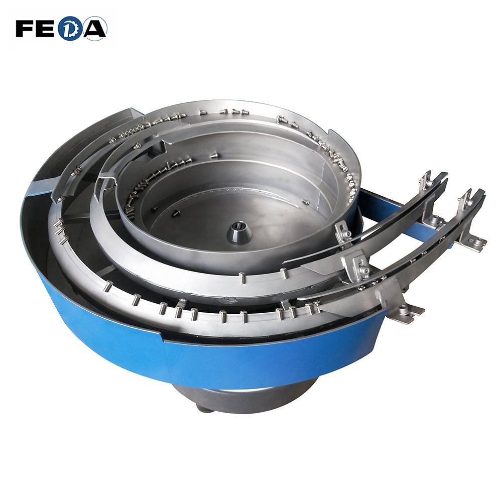 FD-VB FEDA Auto Feeder Vibration Bowl Feeding Bowl for Auto Bolt Making Machine Visualized Vibrating Plate Vibratory Bowl Feeder