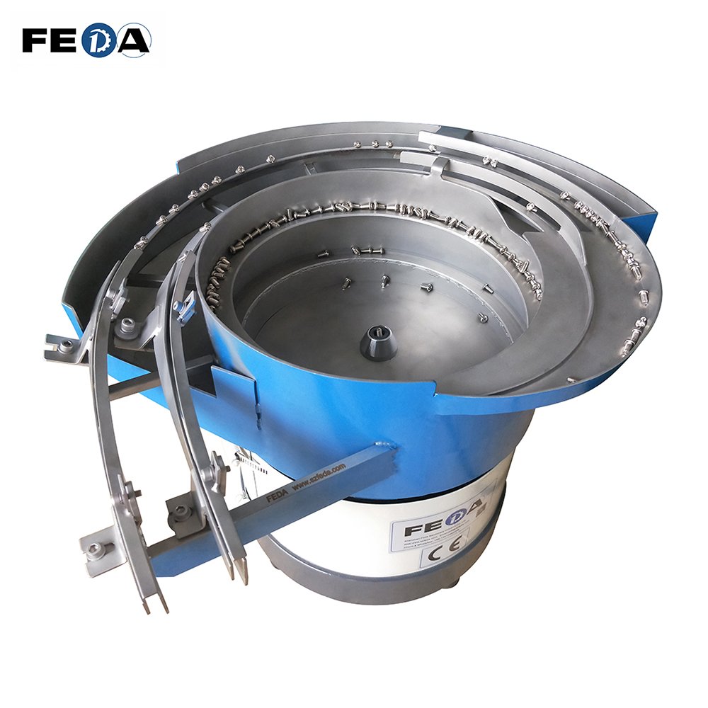 FD-VB FEDA Auto Feeder Vibration Bowl Feeding Bowl for Auto Bolt Making Machine Visualized Vibrating Plate Vibratory Bowl Feeder