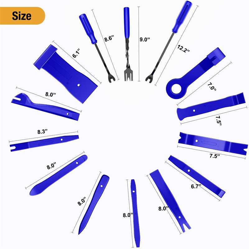 238Pcs Trim Removal Tool Auto Push Pin Bumper Retainer Clip Set Fastener Terminal Remover Tool Adhesive Cable Clips Pry Kit