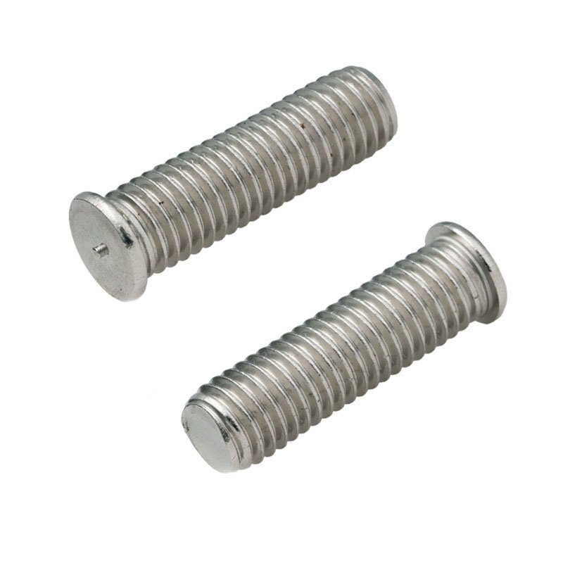 Carbon Steel Stainless Steel 304 Plain Solid Headless PT Thread Capacitor Discharge Spot Welding Stud for Electronics Industry
