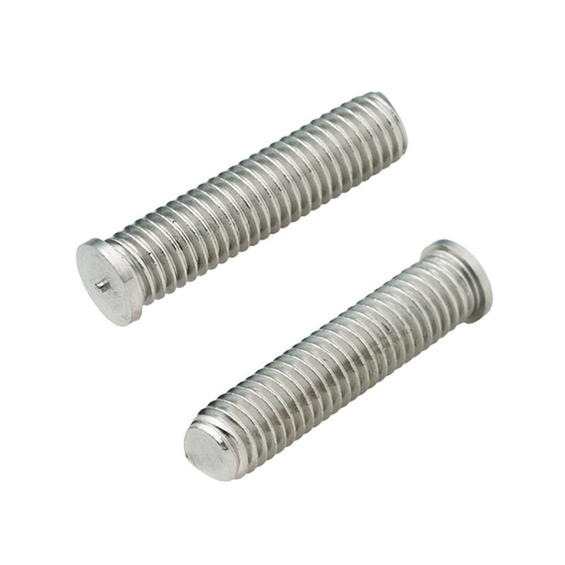 Carbon Steel Stainless Steel 304 Plain Solid Headless PT Thread Capacitor Discharge Spot Welding Stud for Electronics Industry