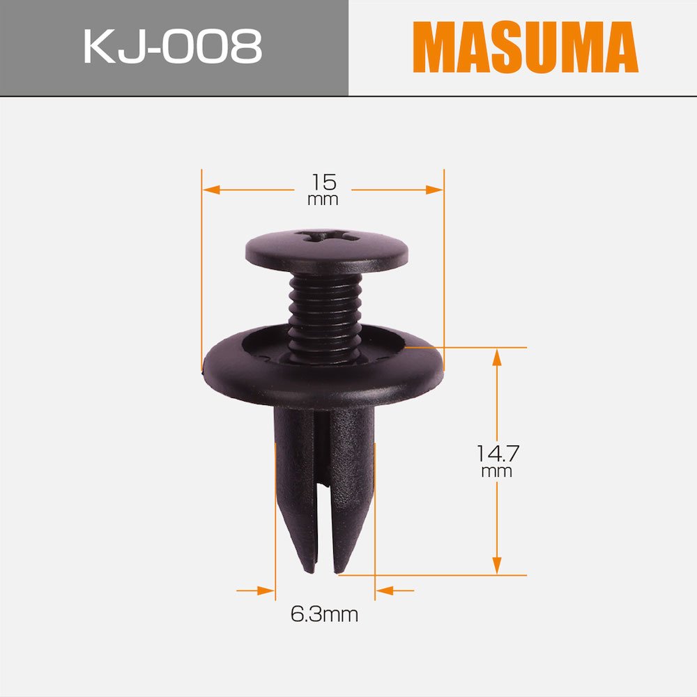 KJ-008 MASUMA High Quality Plastic Trim Universal Auto Clips Car Body Clips and Fastener 90467-06198