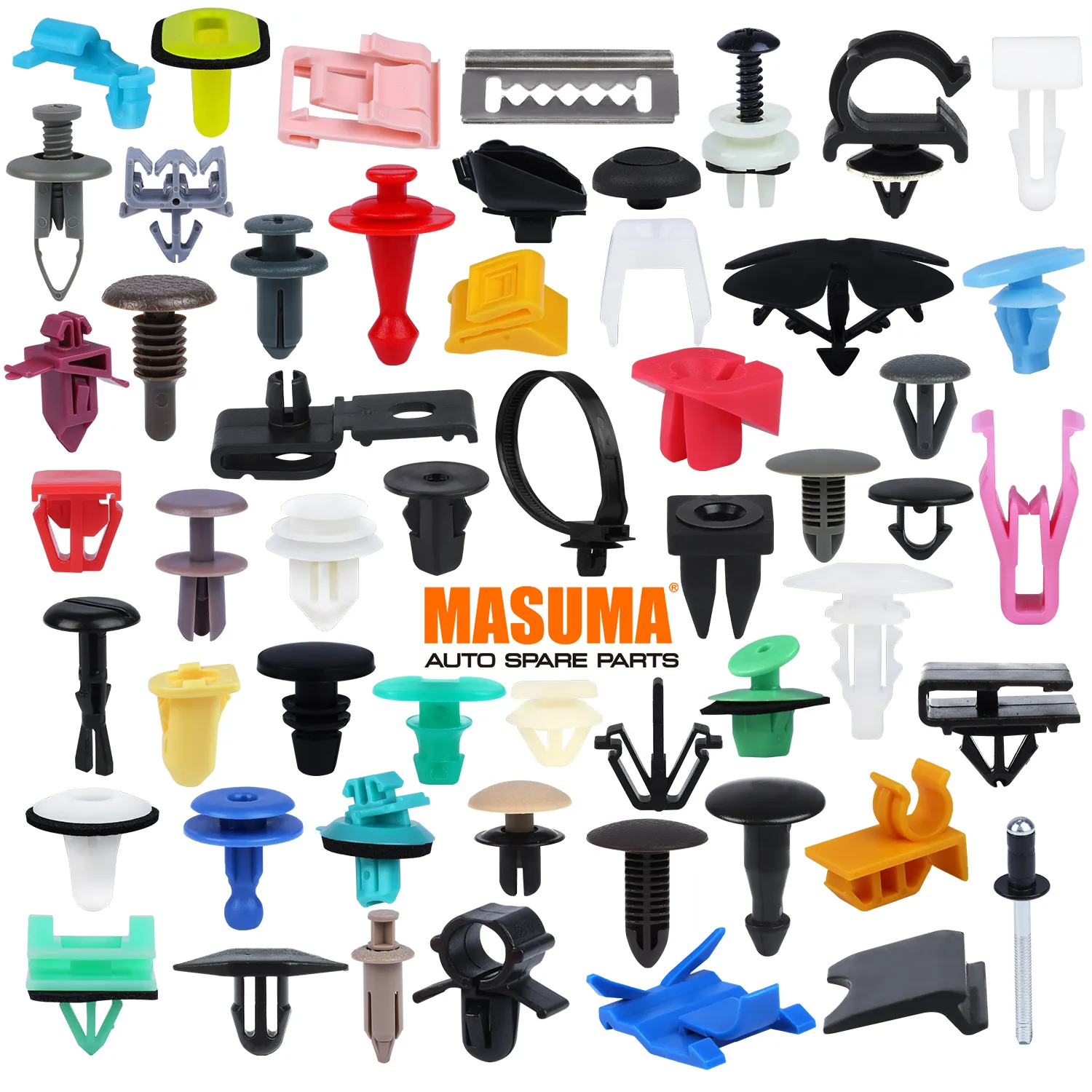KJ-008 MASUMA High Quality Plastic Trim Universal Auto Clips Car Body Clips and Fastener 90467-06198