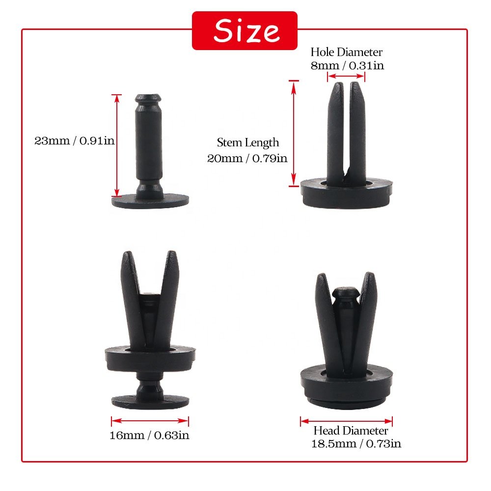 China Manufacturing Car Door Panel Fender Liner Auto Fastener Clip