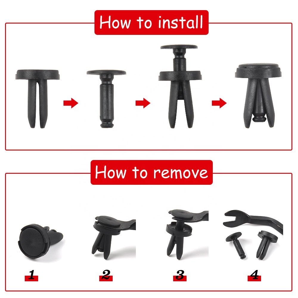 China Manufacturing Car Door Panel Fender Liner Auto Fastener Clip