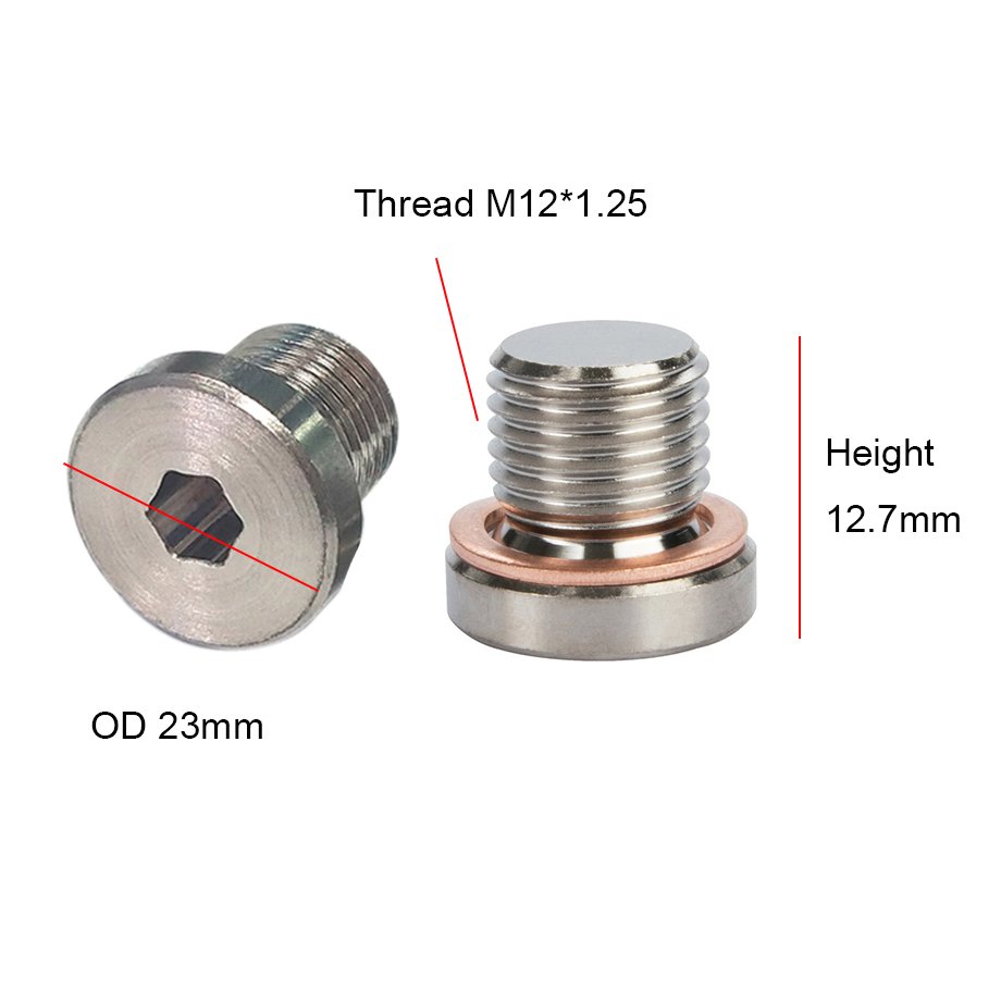 Custom SIze CNC Machinery Car Fasteners Connector Steel M12*1.25 Thread Adapter Bungs