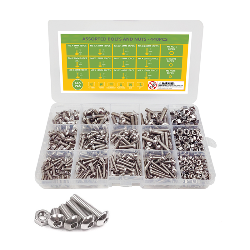 Sunpoint Wholesale Custom Stainless Steel Nut And Bolt Screw Fasteners Assortment Kit Bolts And Nuts Manufacturers