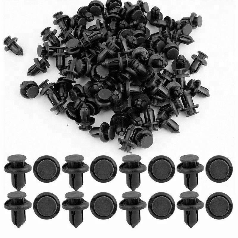 100pcs Car Universal Weatherstrip Retainer Auto Fasteners Retainer Push Type Rivet Clips
