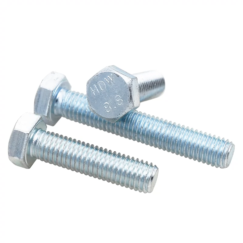 Din933 Fastener Full Thread Hexagonal Bolt 1/4" 3/8" Din 933 Hex Head Bolt Manufacturer M5 M6 x 22mm