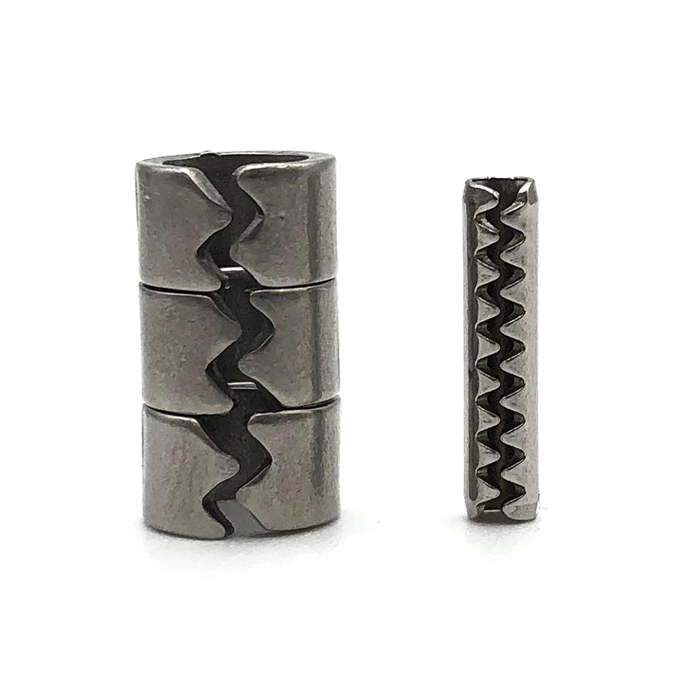 Professional Manufacturer Light Type / Heavy Type 304 Stainless Steel Tooth Slotted Spring Pin Parallel Cylindrical Pin
