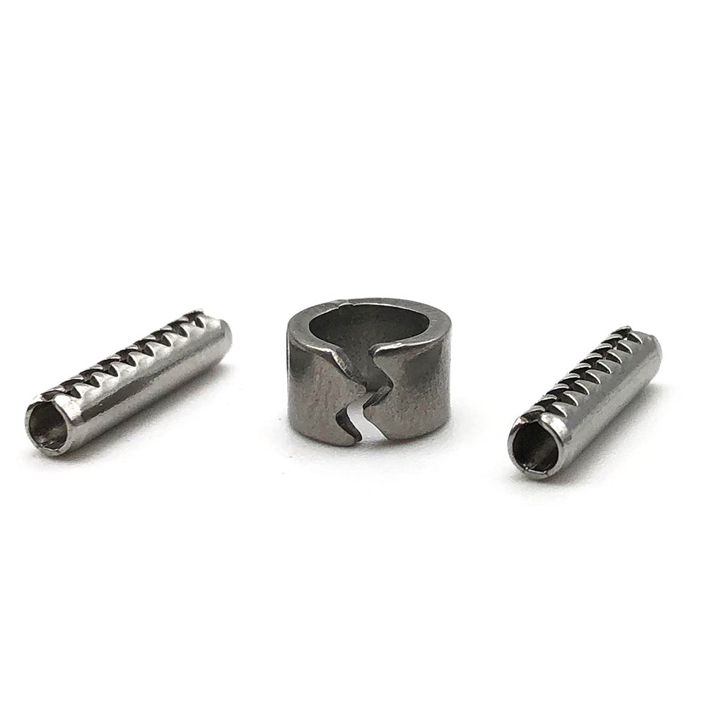Professional Manufacturer Light Type / Heavy Type 304 Stainless Steel Tooth Slotted Spring Pin Parallel Cylindrical Pin