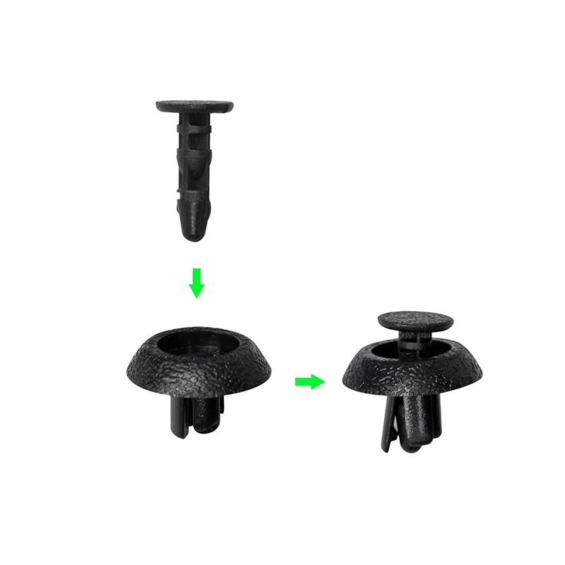 B22 500Pcs/Bag Car Clips Bumper Clip Plastic Fixing Fastener Push Type Auto Clips 90467-07211