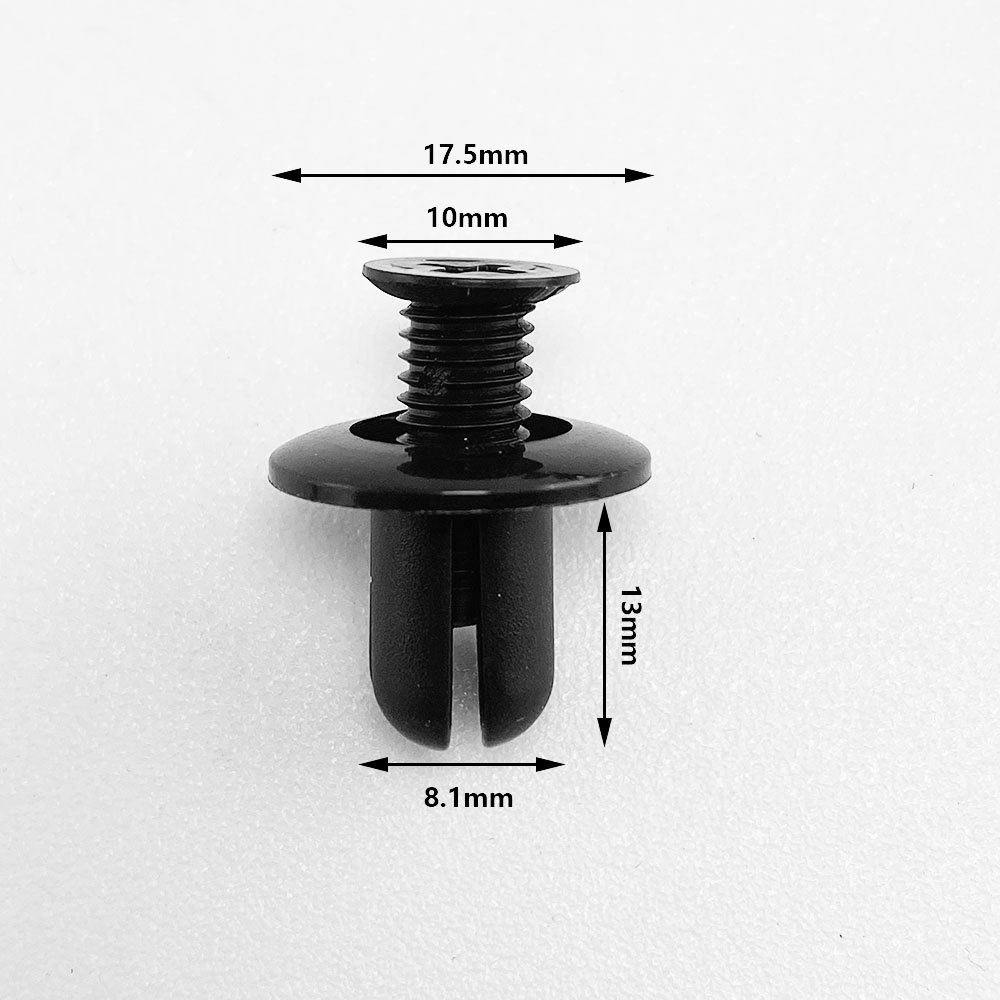 8mm Universal Nylon & POM Auto Rivet Fastener New Condition for Door Bumper Cover Fender Bumper Retaining Clip