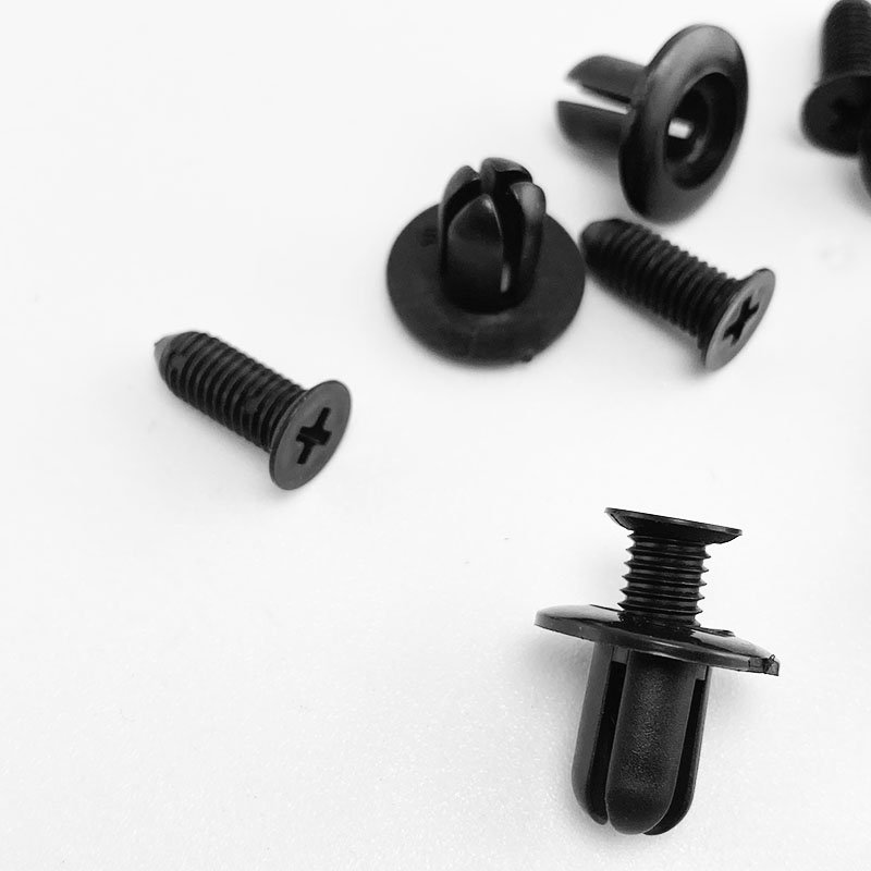 8mm Universal Nylon & POM Auto Rivet Fastener New Condition for Door Bumper Cover Fender Bumper Retaining Clip